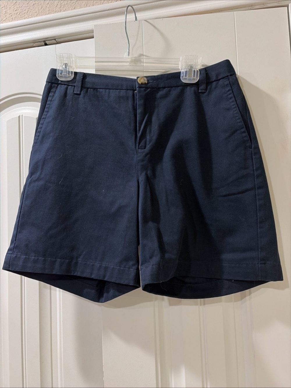 Liz Claiborne Navy Cotton Bermuda Shorts